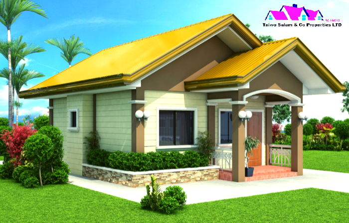 Low budget 2 bedroom architectural design on a small size of land with modern infrastructures